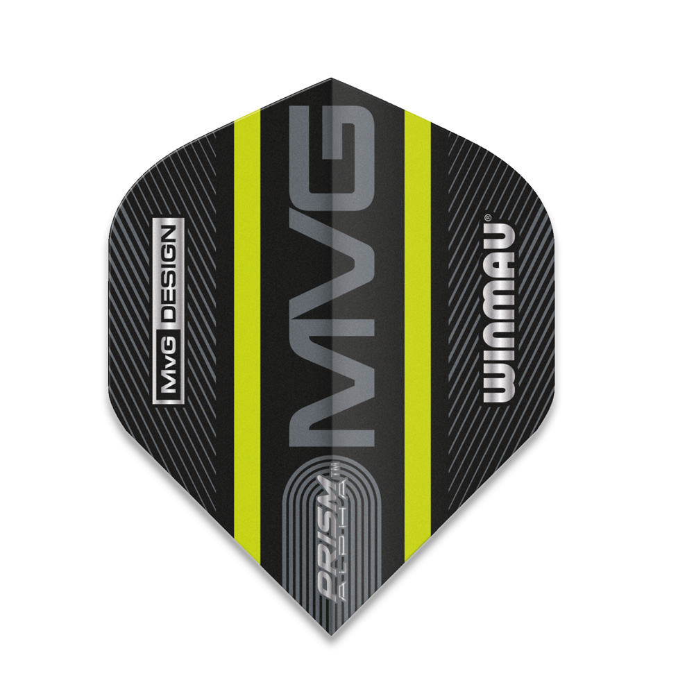 WINMAU - Vols De Fléchettes Prism Alpha Sniper Zwart - 1 Jeux Par Paquet (3 Vols De