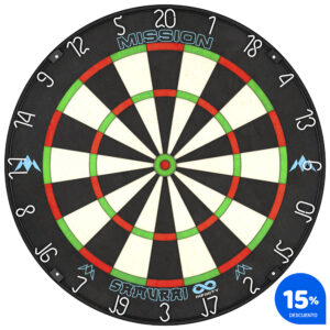 Diana Samurai Infinity Marca Mission Punta de diamante Sin Grapas Premium aro negro