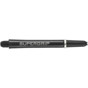 Set de 3 Vástagos Supergrip Harrows Intermedios de 40 mm - Policarbonato-Negros Con Aro Plateado