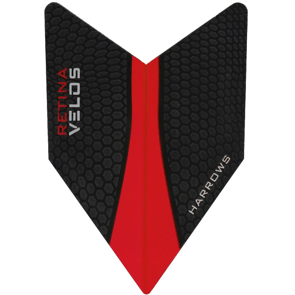 Set de 3 Colillas Harrows Retina Rápidas 100 Micras Velos Negras con Rojo