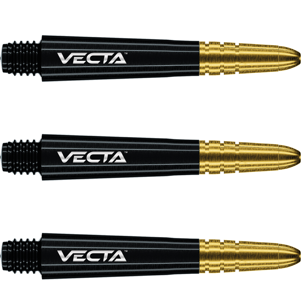 Vecta Negro con Dorado corto
