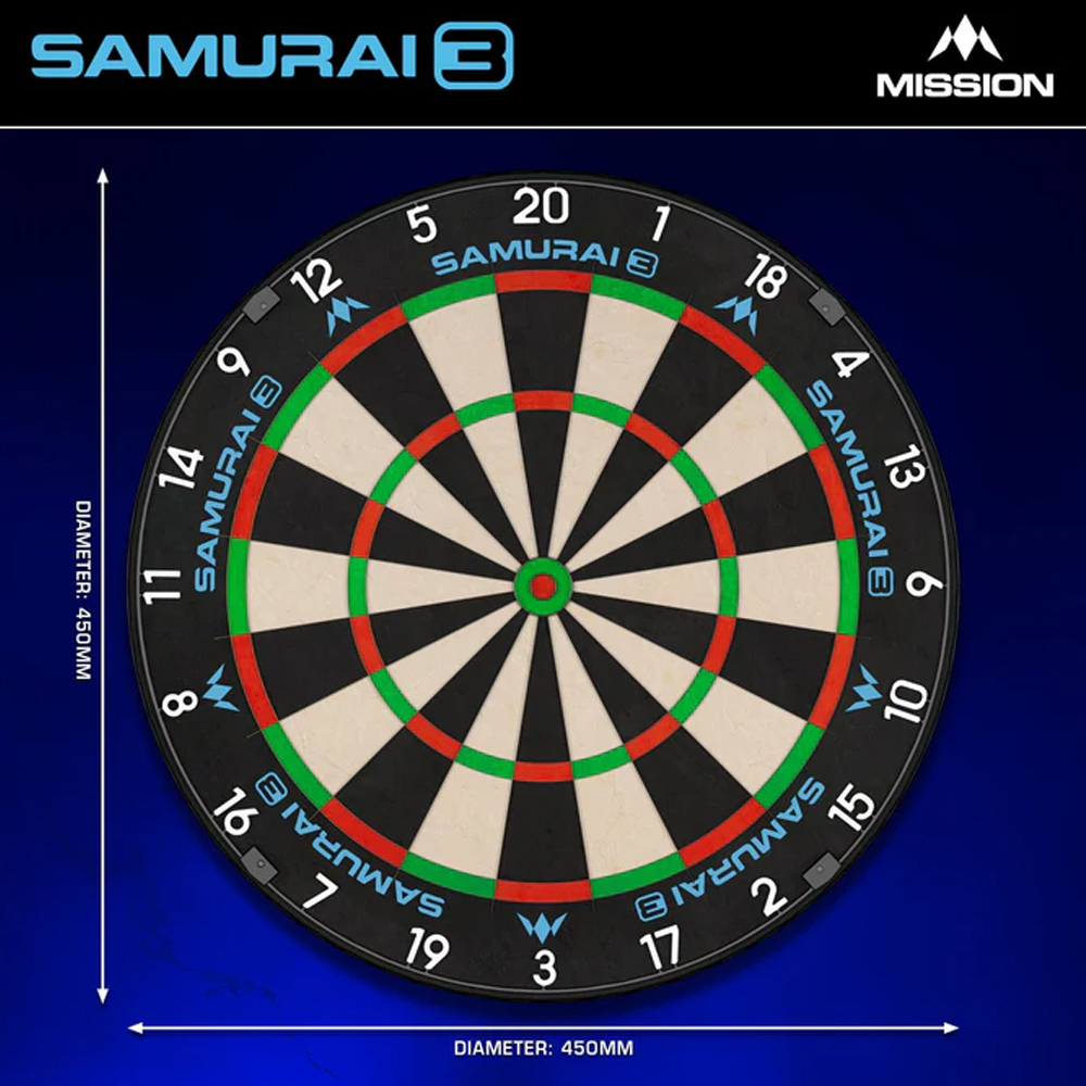 Diana Samurai 3 Marca Mission Punta de diamante Sin Grapas Premium - Imagen 2