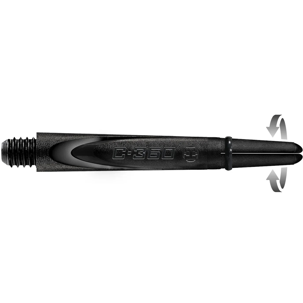Set de 3 Vástagos Carbon 360 Harrows intermedios 42 mm Negros cuerpo de policarbonato duradero y una parte superior giratoria de compuesto de carbono reemplazable.