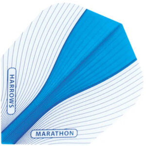 Set de 3 Colillas Harrows Clásicas 100 Micras Marathon Celestes con Blanco
