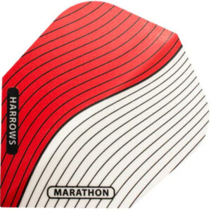 Set de 3 Colillas Harrows Clásicas 100 Micras Marathon Rayas Rojas con Blanco