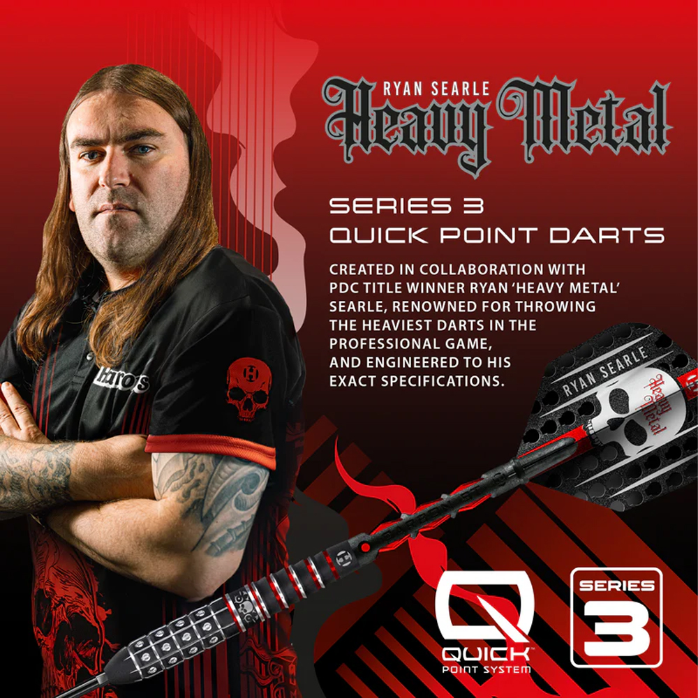 Dardos Ryan Searle Series 3 Harrows Punta Cambiable 90% Tungsteno 22 gramos - Imagen 4