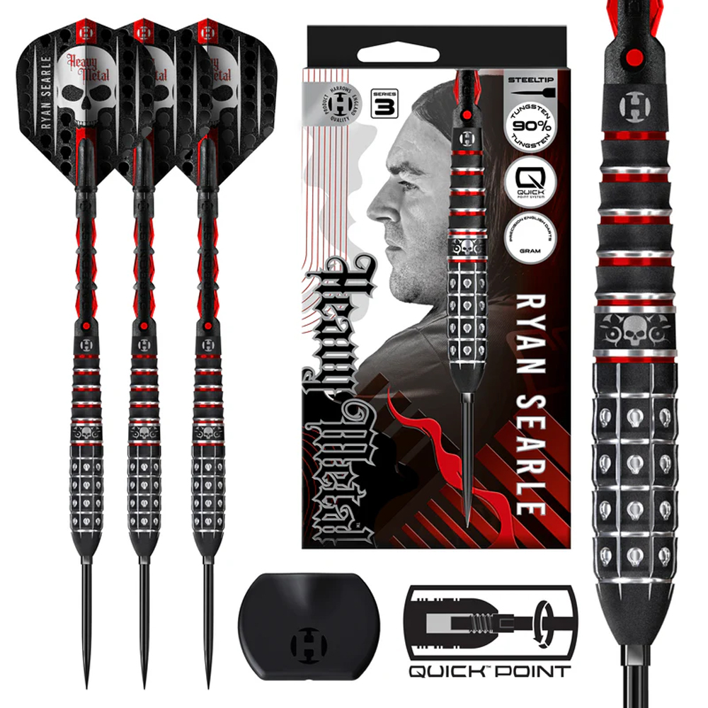 Dardos Ryan Searle Series 3 Harrows Punta Cambiable 90% Tungsteno 22 gramos