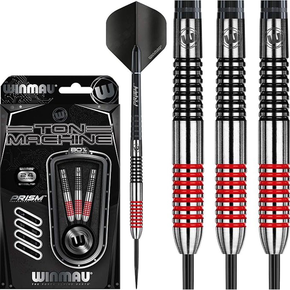 Dardos Ton Machine Marca Winmau 80% Tungsteno 24 gramos