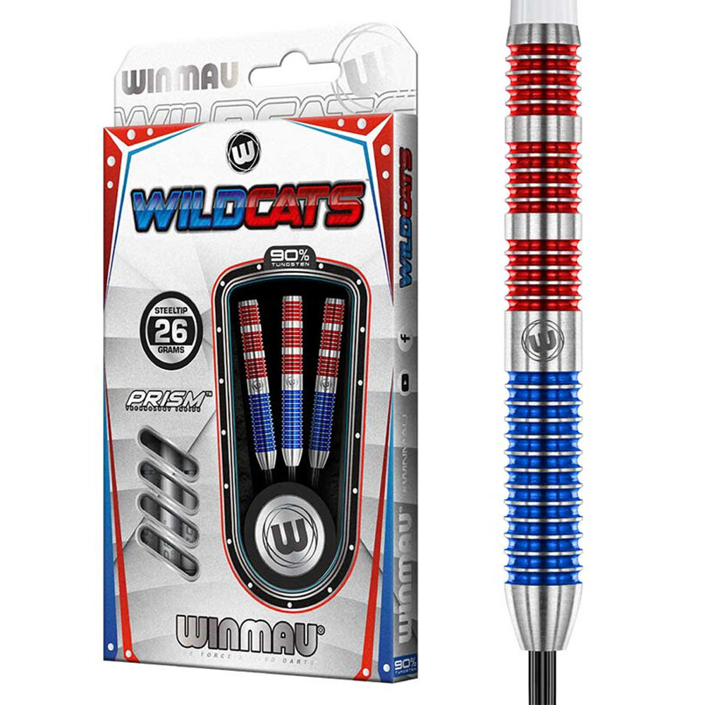 Dardos Wildcats Marca Winmau 90% Tungsteno 26 gramos