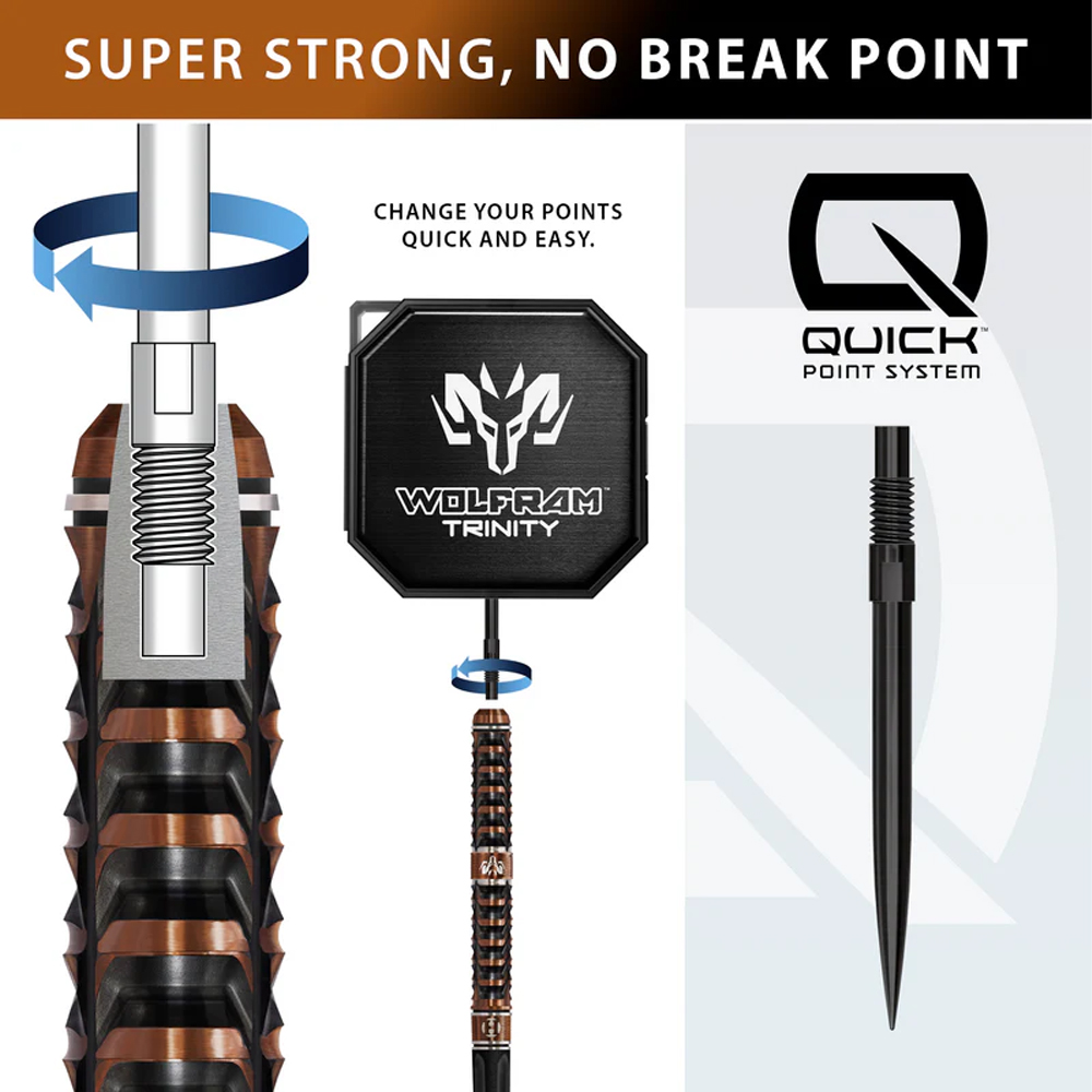 Dardos Wolfram Trinity Harrows Punta Cambiable 97% Tungsteno 22 gramos - Imagen 3