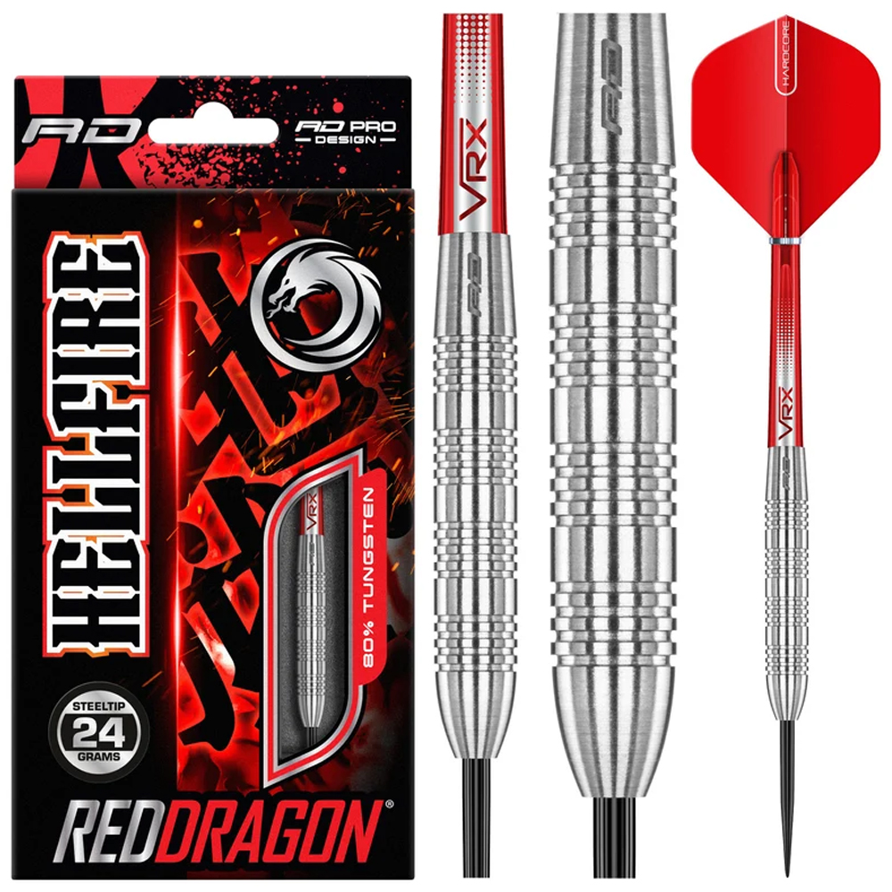 Dardos Hell Fire B Marca Red Dragon 80% Tungsteno 24 gramos