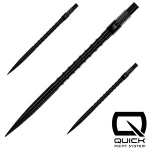 Puntas Quick Point HM Harrows 40 mm Negras